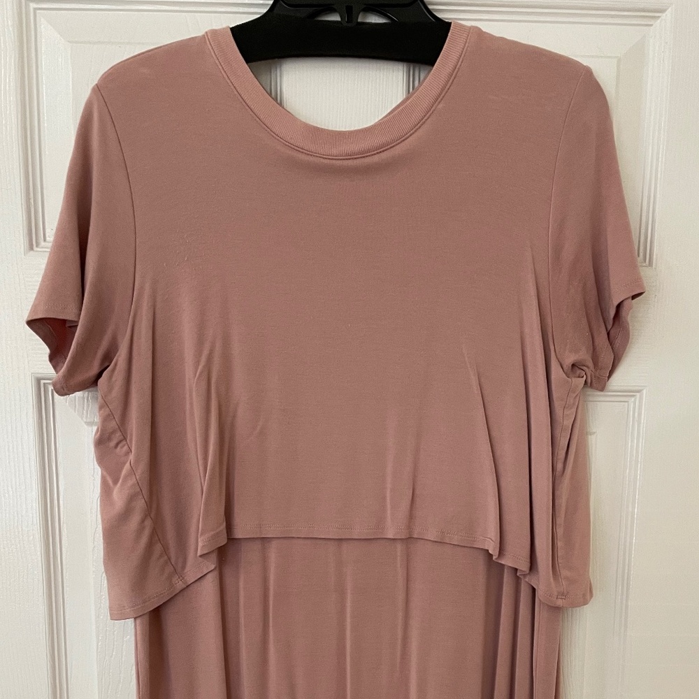 Pink Cotton Midi Dress